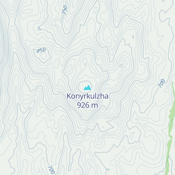 Map of Konyrkulzha