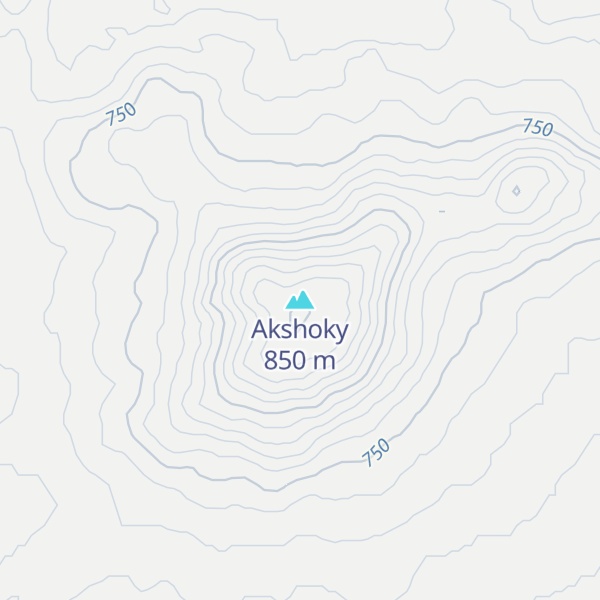 Map of Akshoky