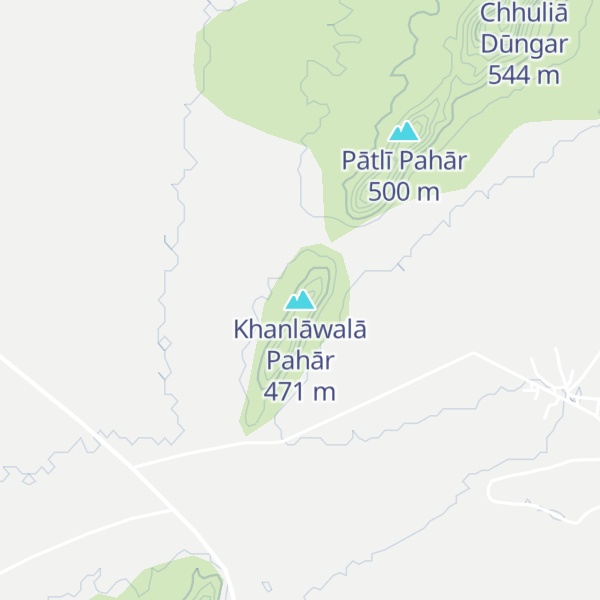 Map of Khanlāwalā Pahār