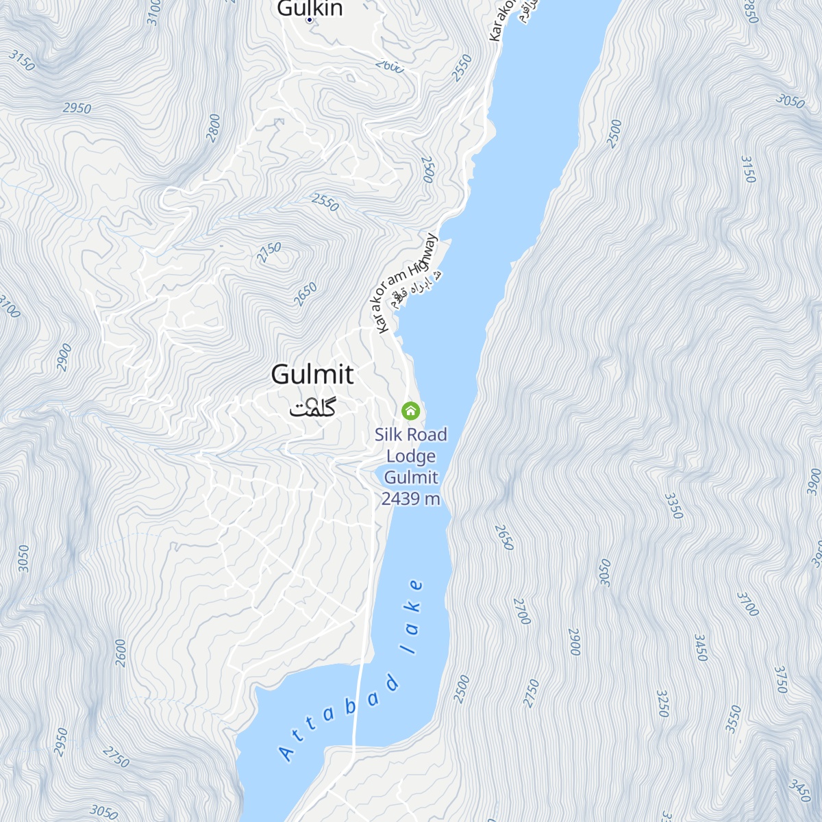 Silk Road Lodge Gulmit map