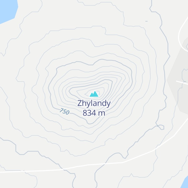 Map of Zhylandy