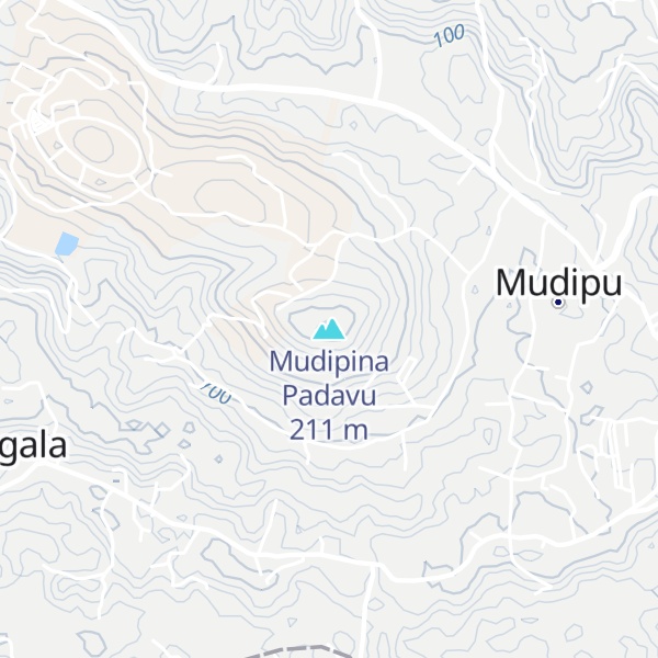 Map of Mudipina Padavu