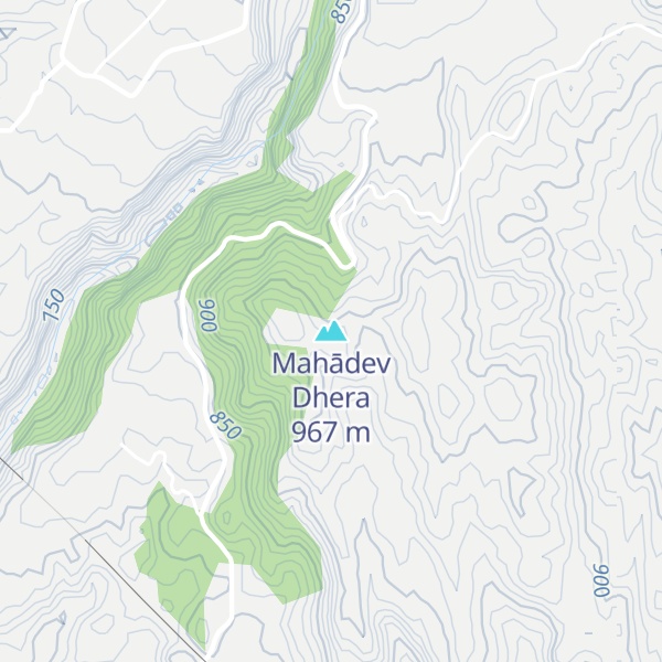 Map of Mahādev Dhera
