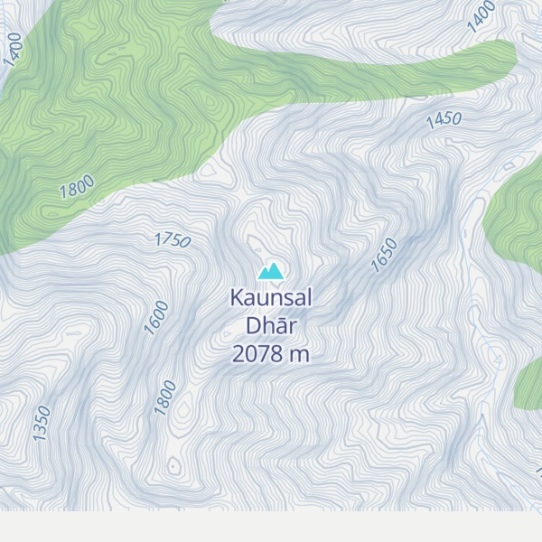 Map of Kaunsal Dhār