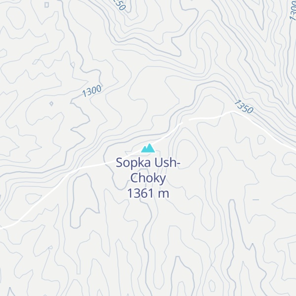 Map of Sopka Ush-Choky