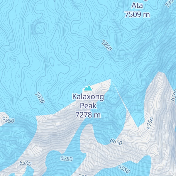 Map of Kalaxong Peak