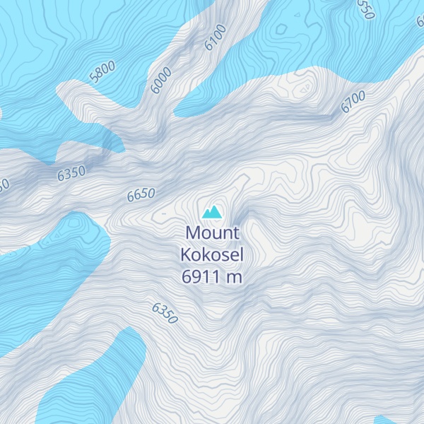 Map of Mount Kokosel