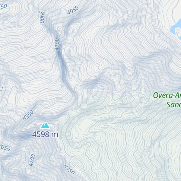 Map of Sentinel peak