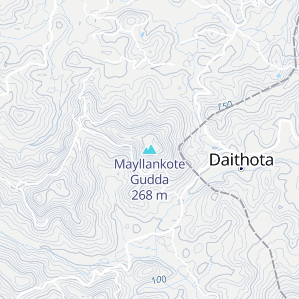 Map of Mayllankote Gudda