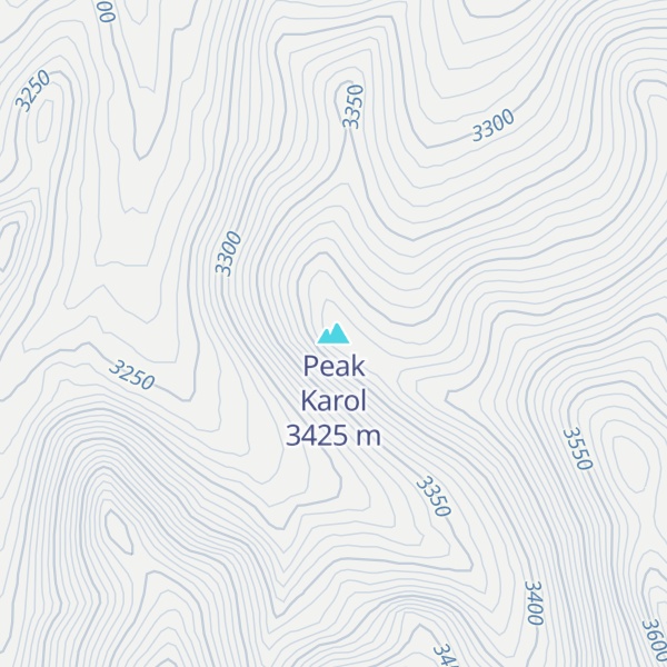 Map of Peak Karol