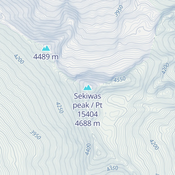 Map of Sekiwas peak / Pt 15404