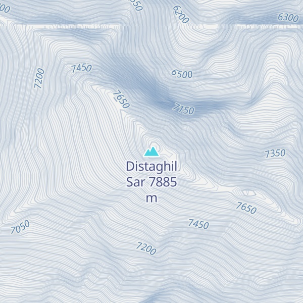 Map of Distaghil Sar