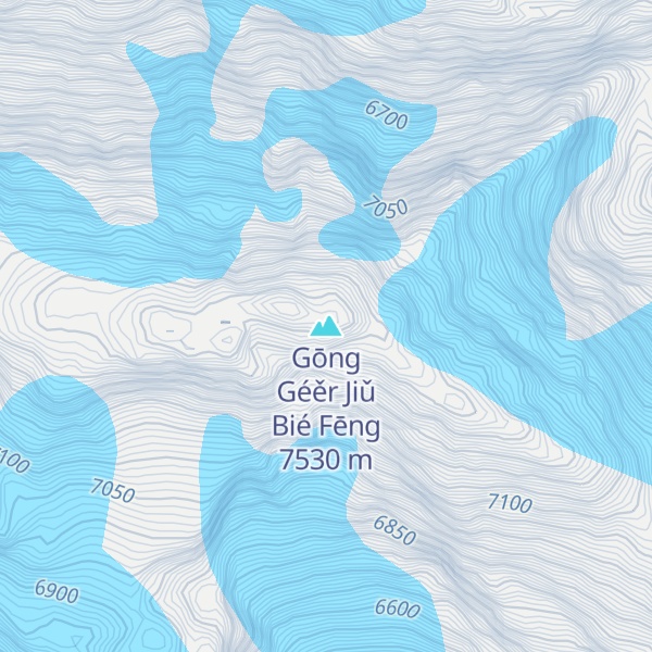 Map of Gōng Géěr Jiǔ Bié Fēng