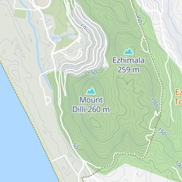 Map of Mount Dilli