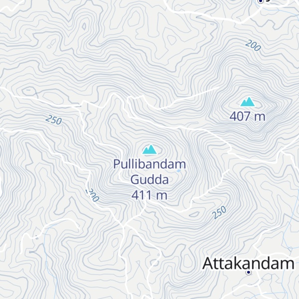 Map of Pullibandam Gudda