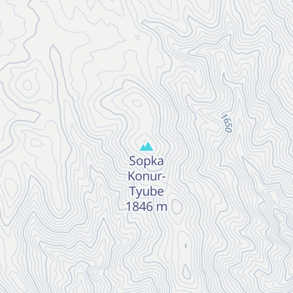Map of Sopka Konur-Tyube