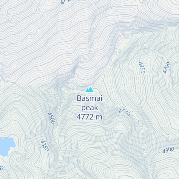 Map of Basmai peak