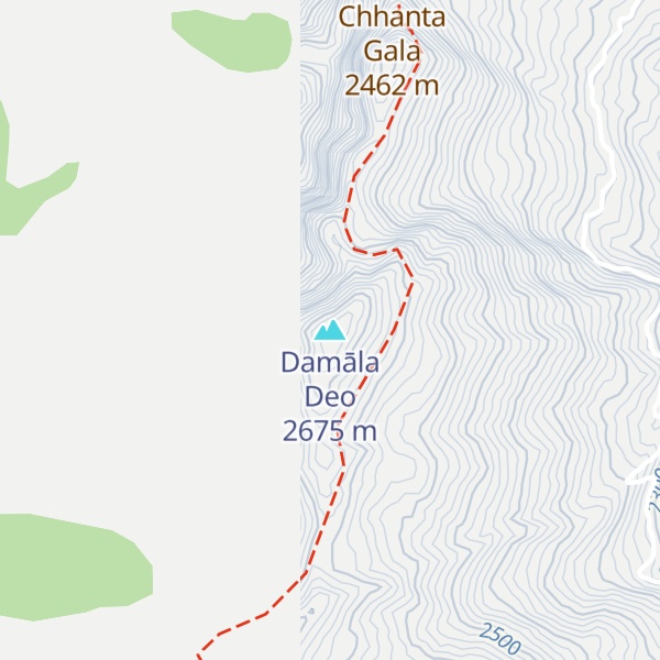 Map of Damāla Deo