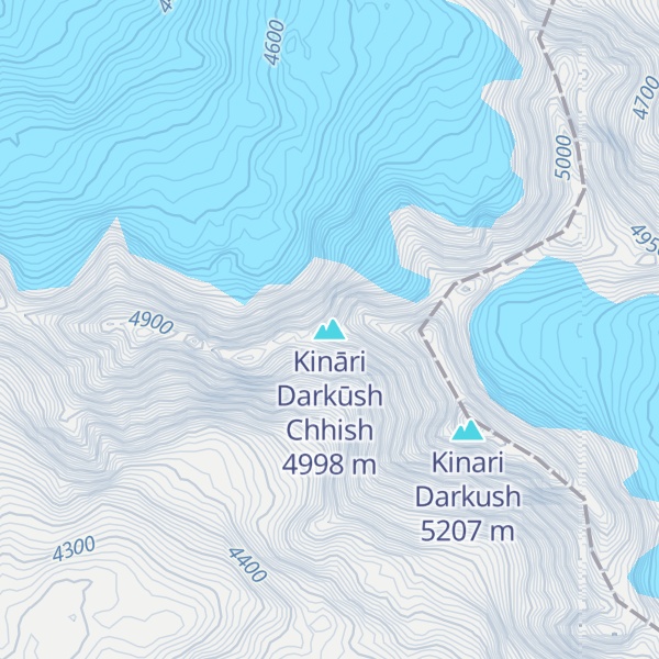 Map of Kināri Darkūsh Chhish