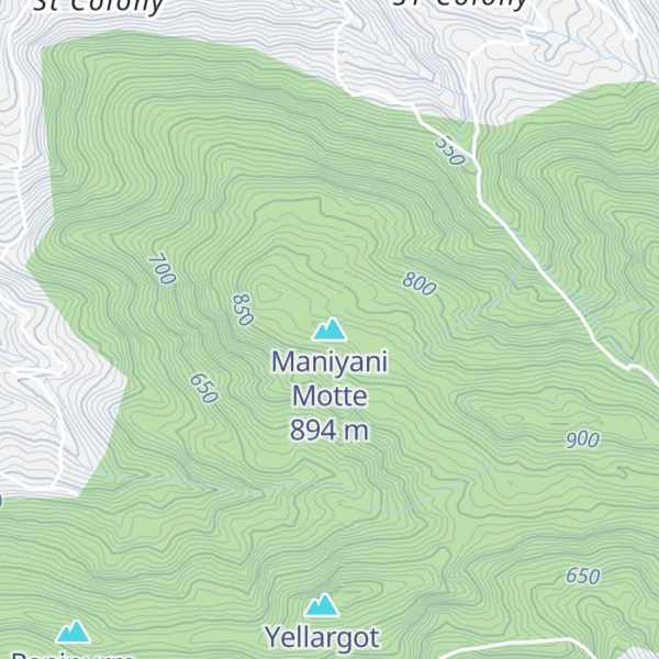 Map of Maniyani Motte