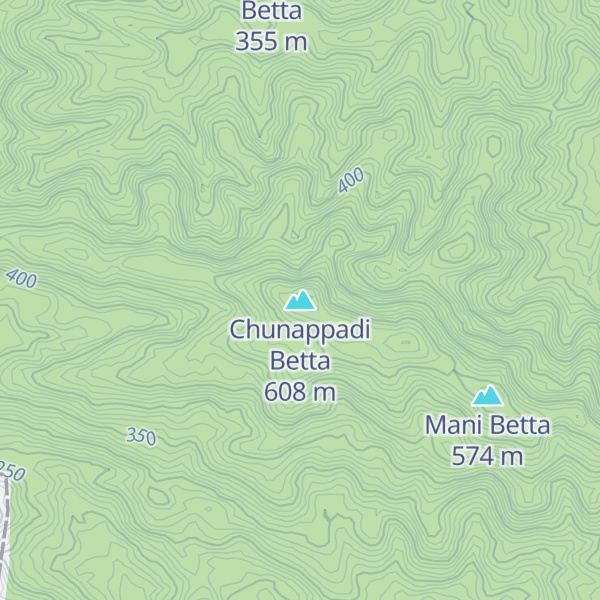 Map of Chunappadi Betta