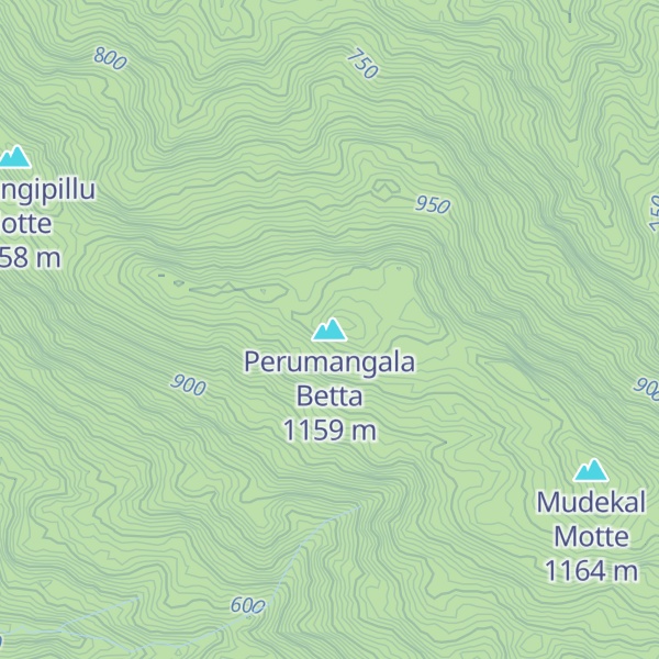 Map of Perumangala Betta