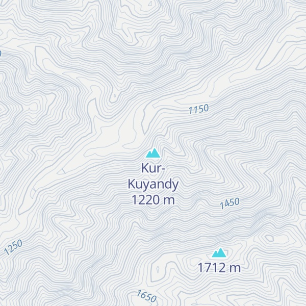 Map of Kur-Kuyandy