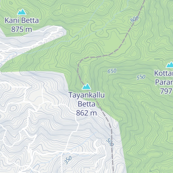 Map of Tayankallu Betta