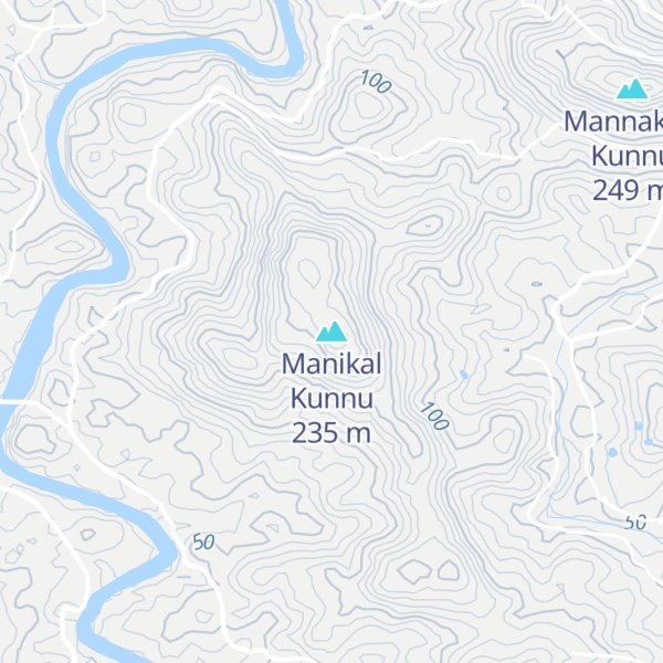 Map of Manikal Kunnu