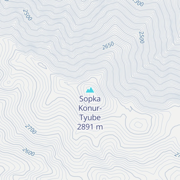 Map of Sopka Konur-Tyube