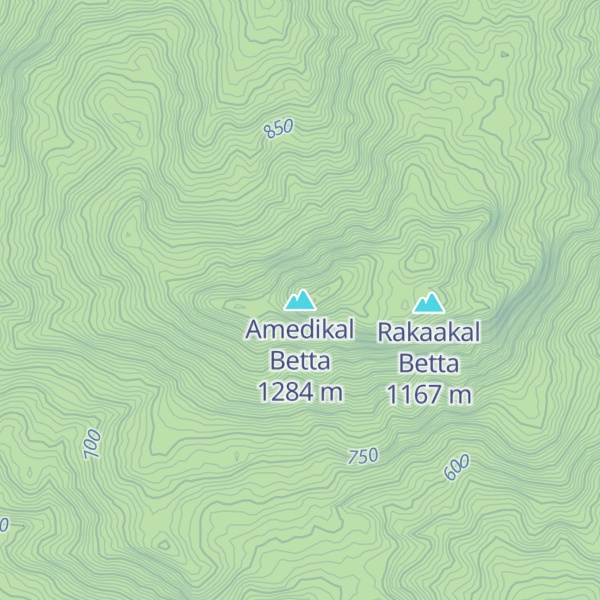 Map of Amedikal Betta