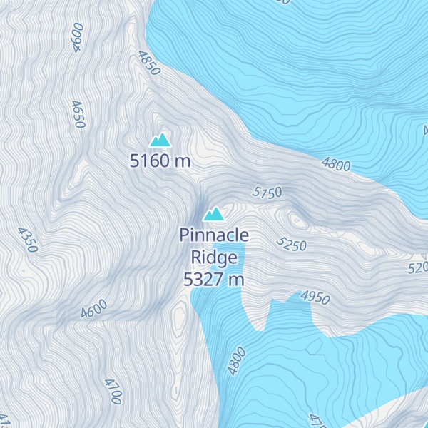 Map of Pinnacle Ridge