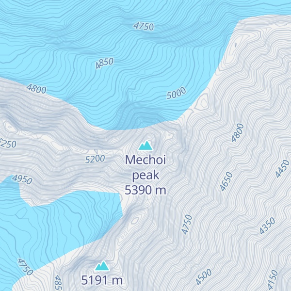 Map of Mechoi peak