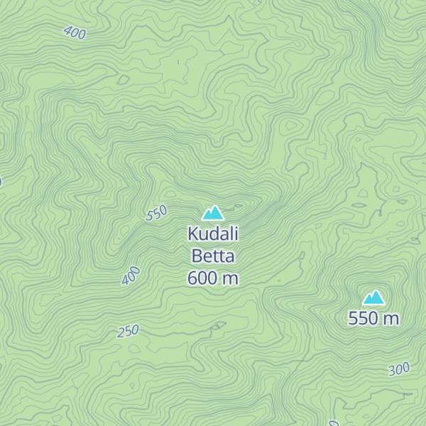 Map of Kudali Betta