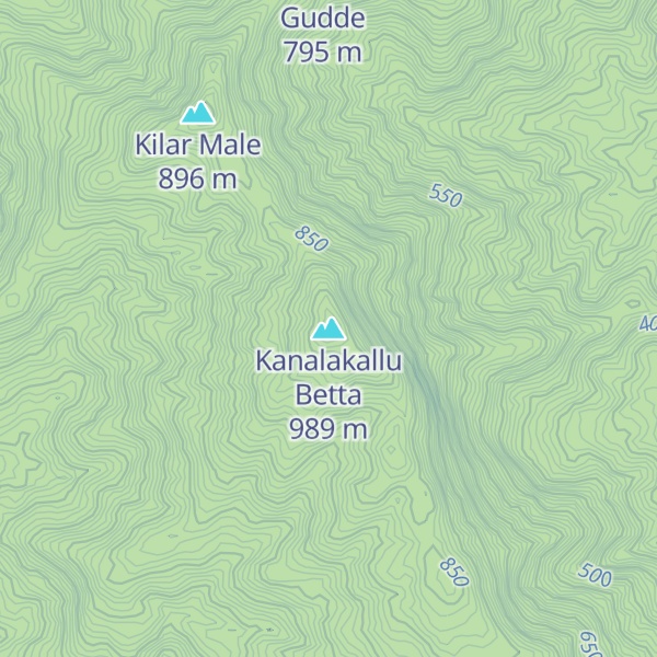 Map of Kanalakallu Betta