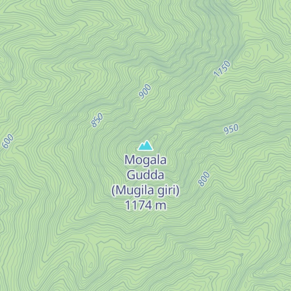 Map of Mogala Gudda (Mugila giri)