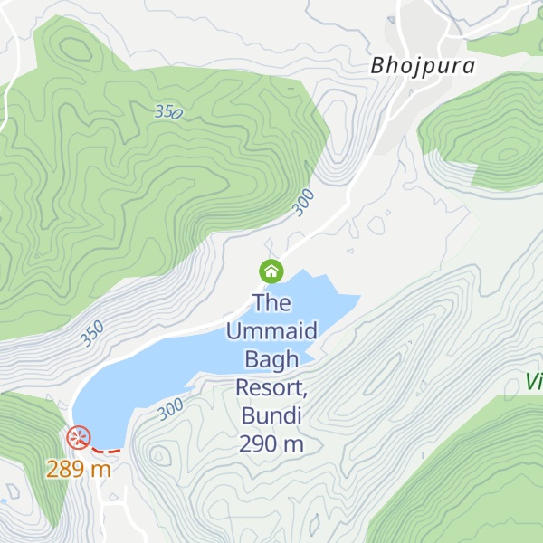 Map of The Ummaid Bagh Resort, Bundi