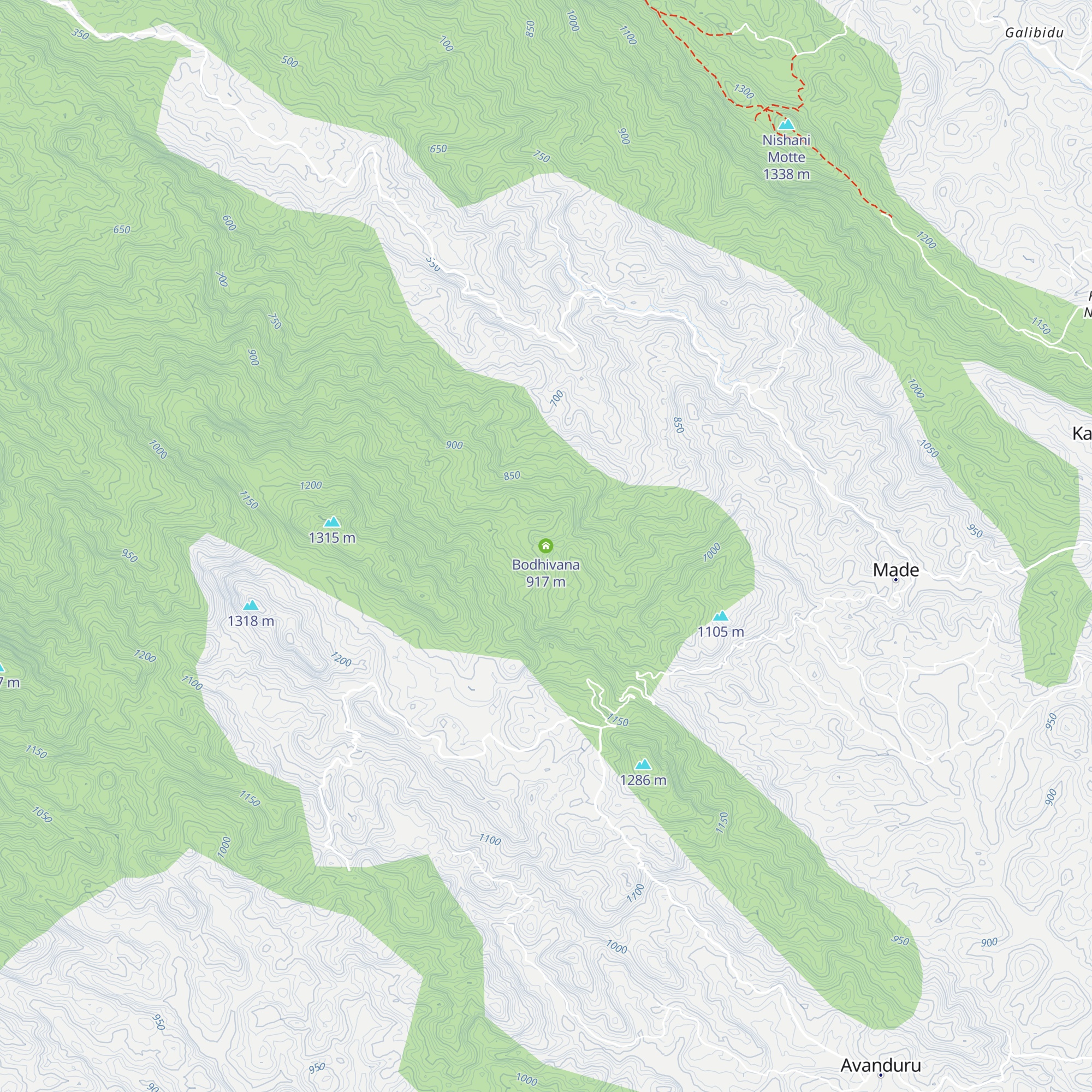Bodhivana map