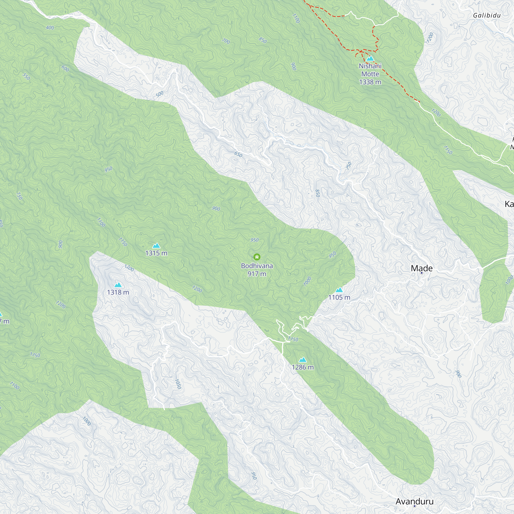 Bodhivana map