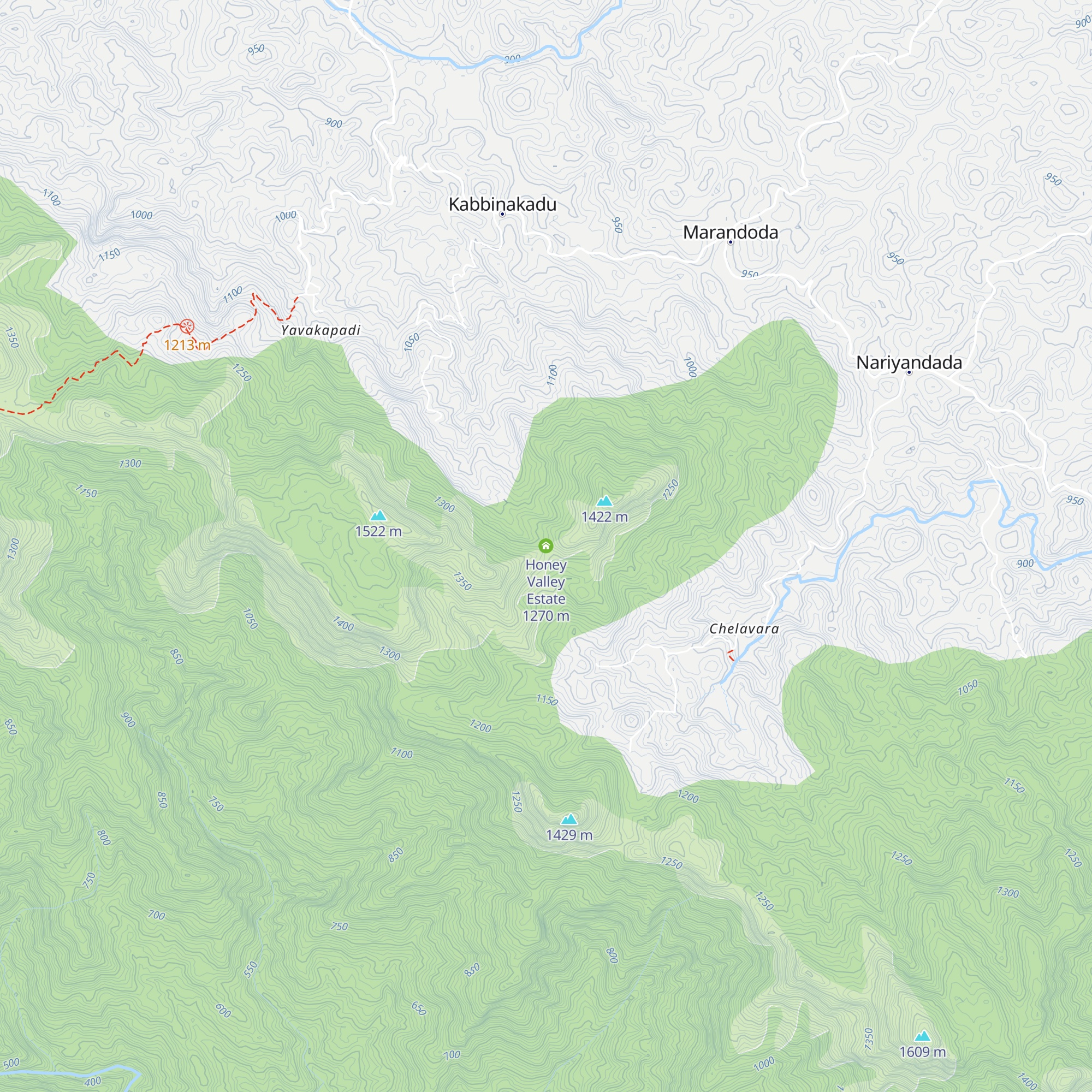 Honey Valley Estate map