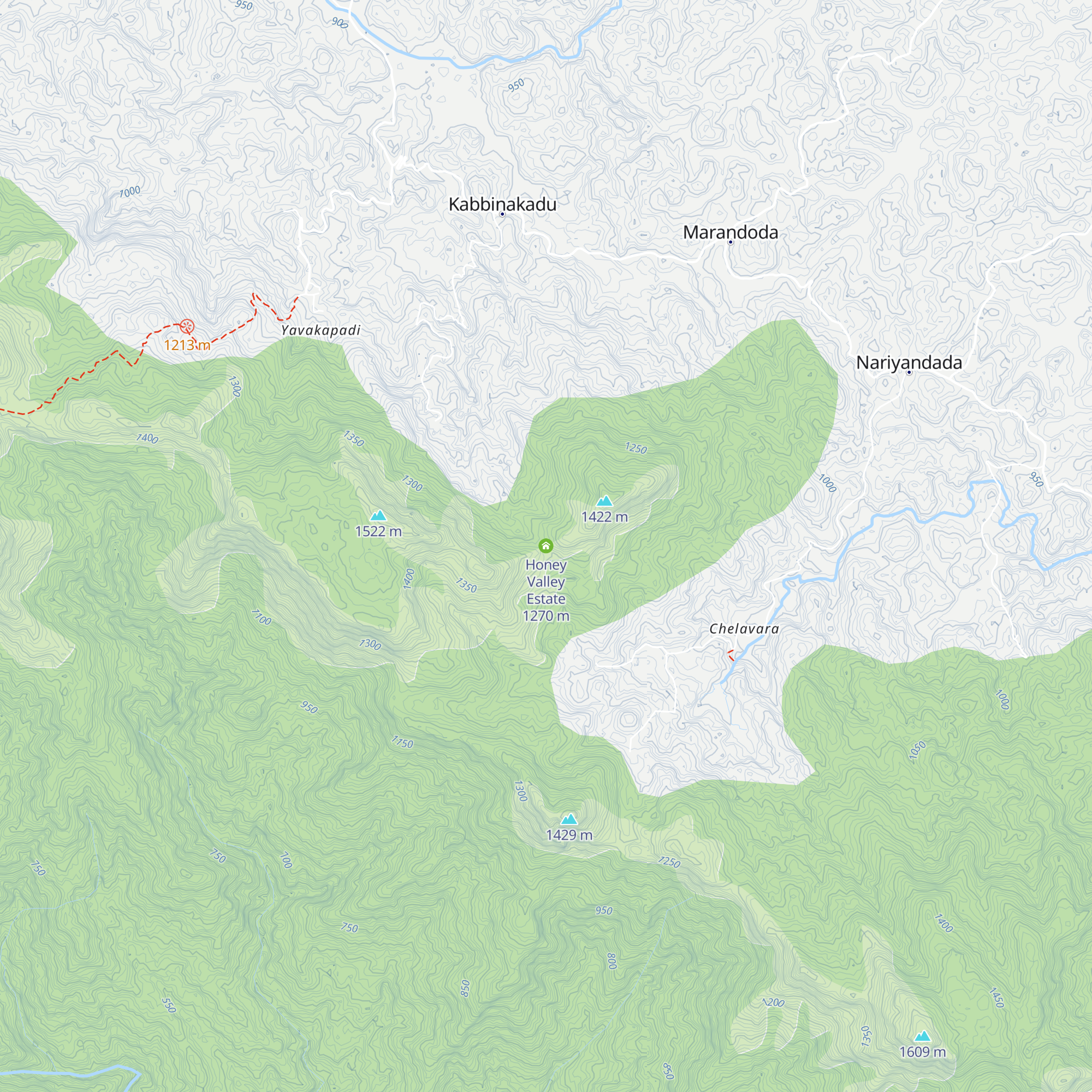 Honey Valley Estate map