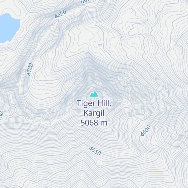 Map of Tiger Hill, Kargil