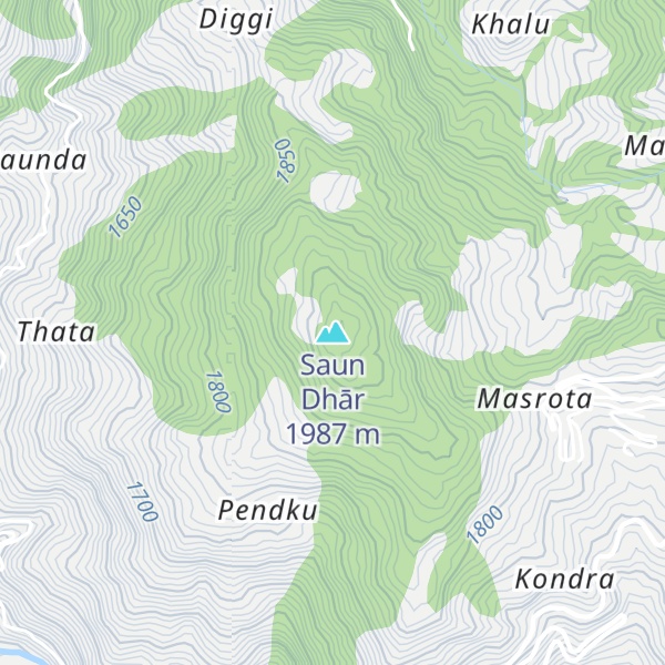 Map of Saun Dhār