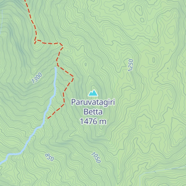 Map of Paruvatagiri Betta