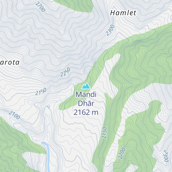 Map of Mandi Dhār