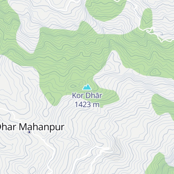 Map of Kor Dhār