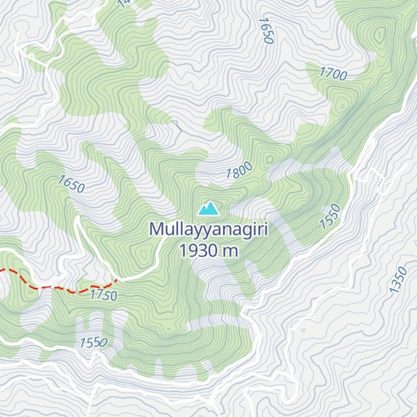 Map of Mullayyanagiri