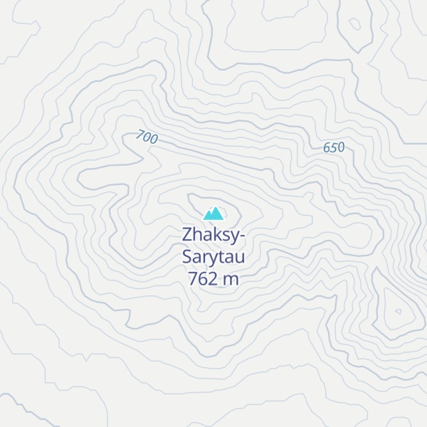 Map of Zhaksy-Sarytau