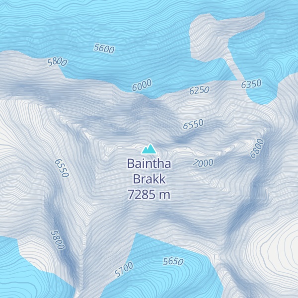 Map of Baintha Brakk