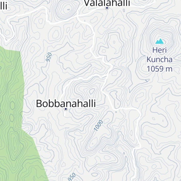 Map of Bobbanahalli Betta